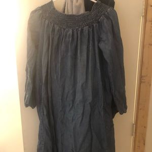 Long denim dress